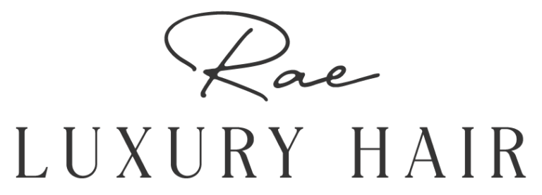 Rae Luxury Hair - Logo - Stacked - Soft Ash